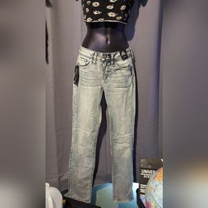 Brand New Curvy Fit Mid Rise Straight Leg Jeans